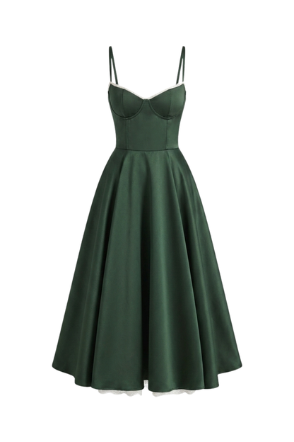 Women's Corset Midi Dress | Bustier