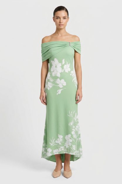 Women's Bardot Floral Midi | Fishtail