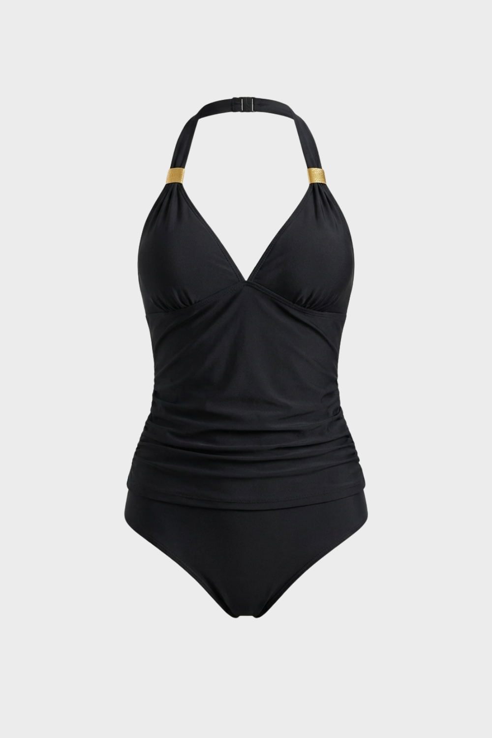 Women's Halter One-Piece Swimsuit | Ring Detail