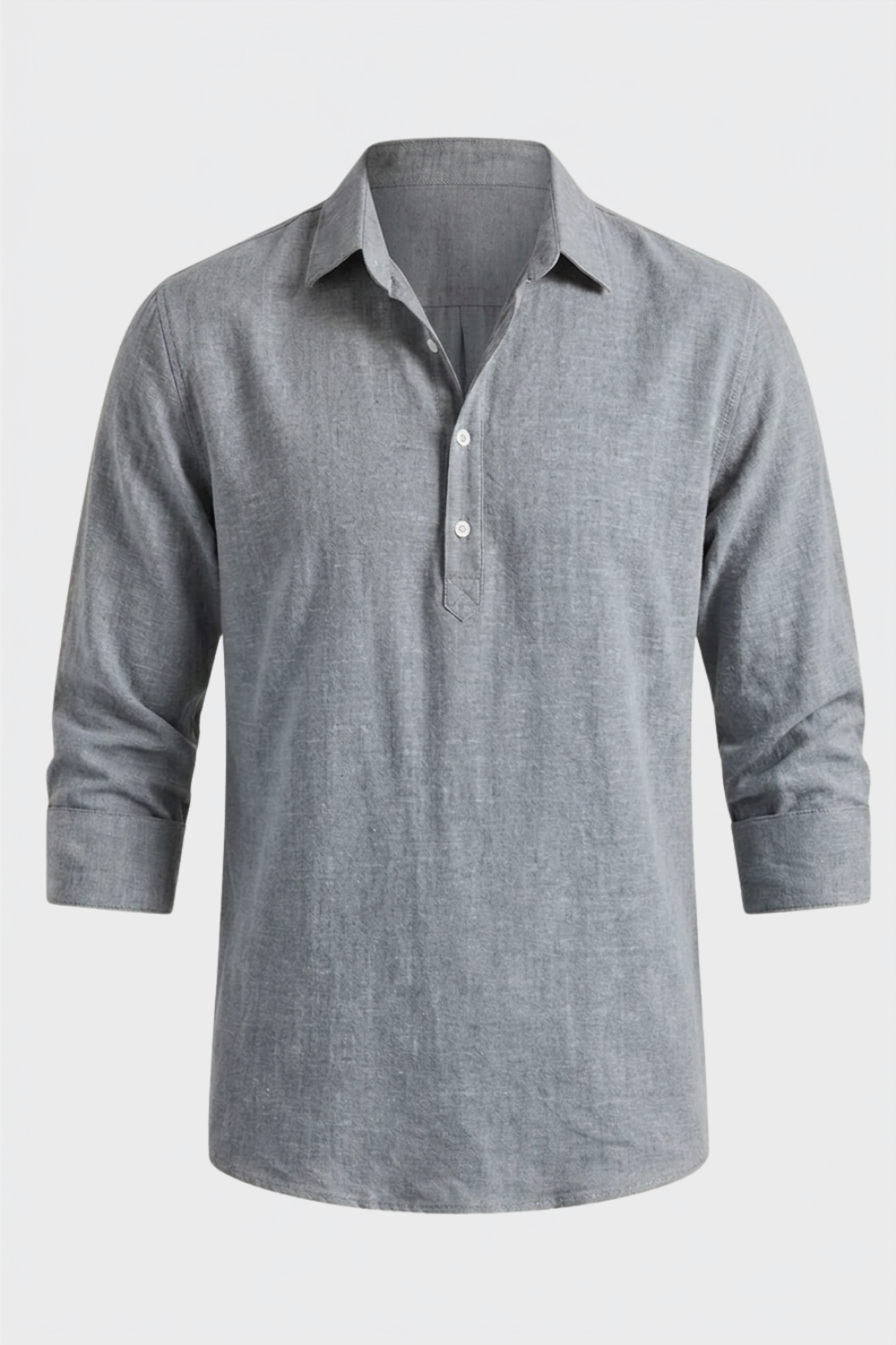 Men's Long Sleeve Shirt with Kent Collar