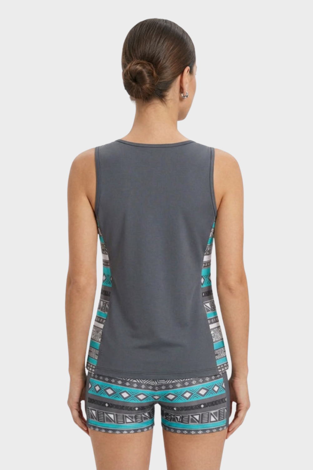 Women's Printed Tankini Swimsuit | V Neck