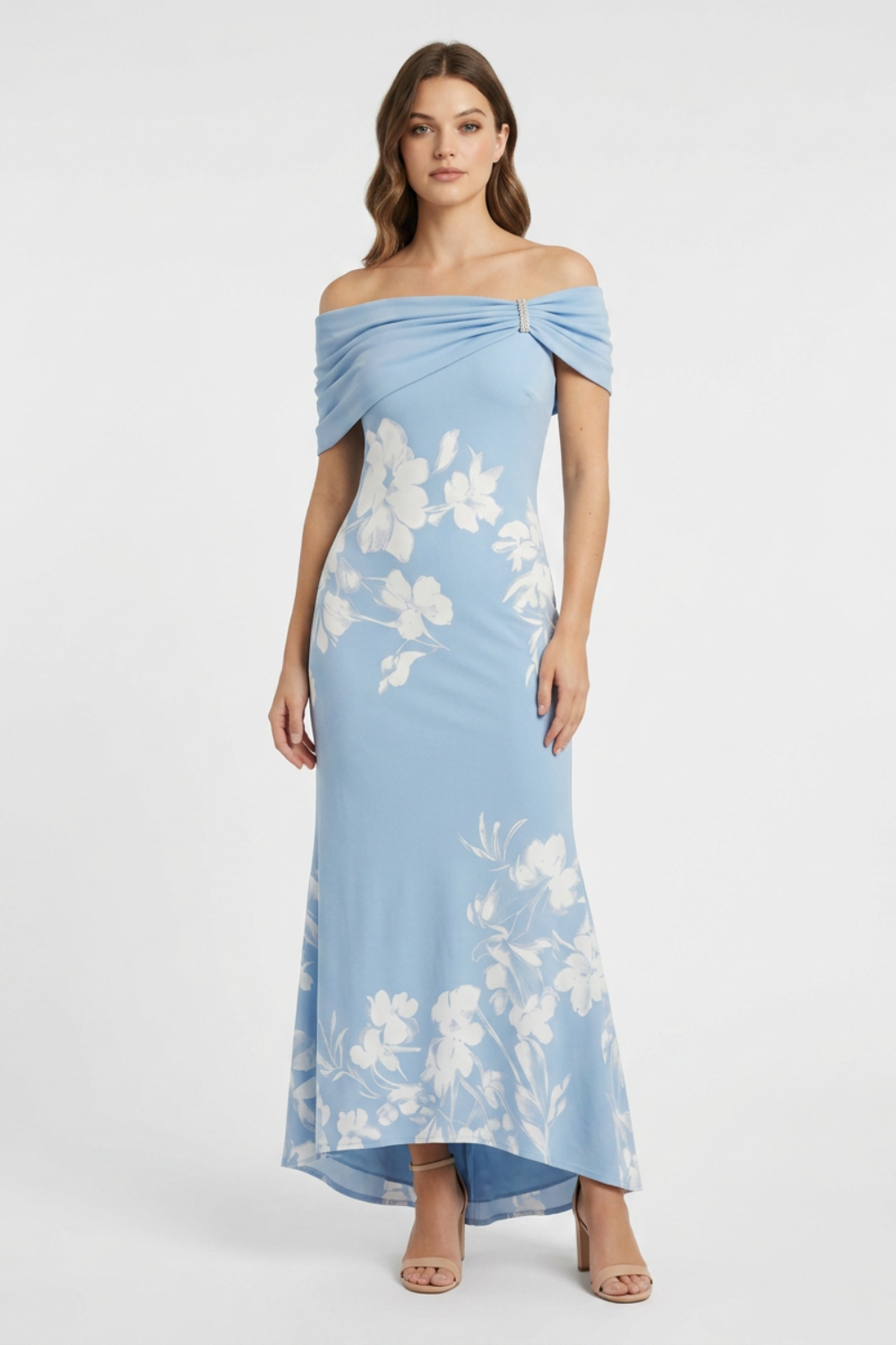 Women's Bardot Floral Midi | Fishtail