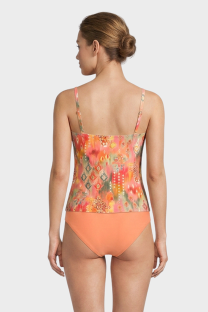 Women's Printed One-Piece Swimsuit | Scoop Neck