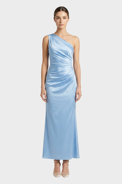 Women's One-Shoulder Maxi | Satin