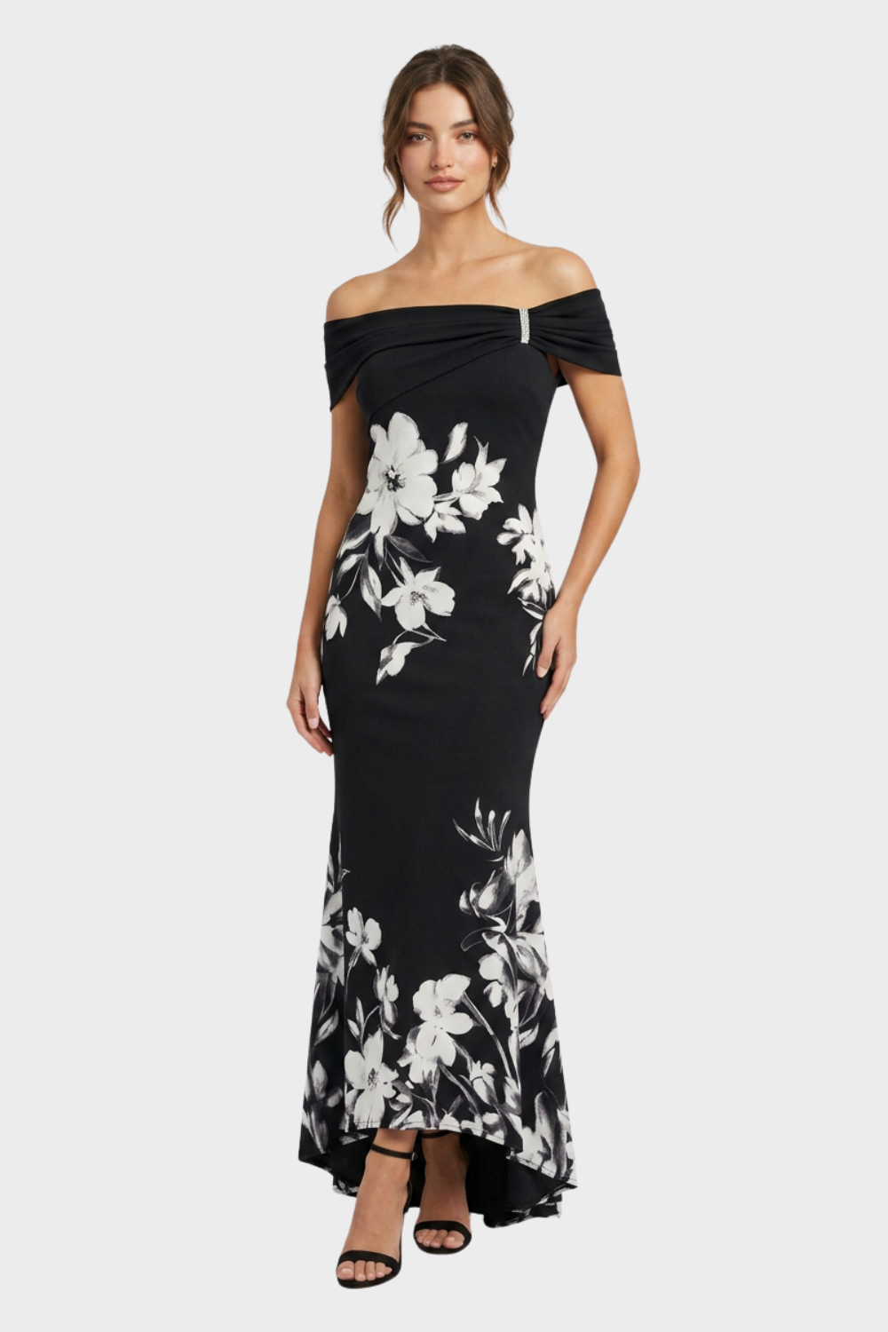 Women's Bardot Floral Midi | Fishtail