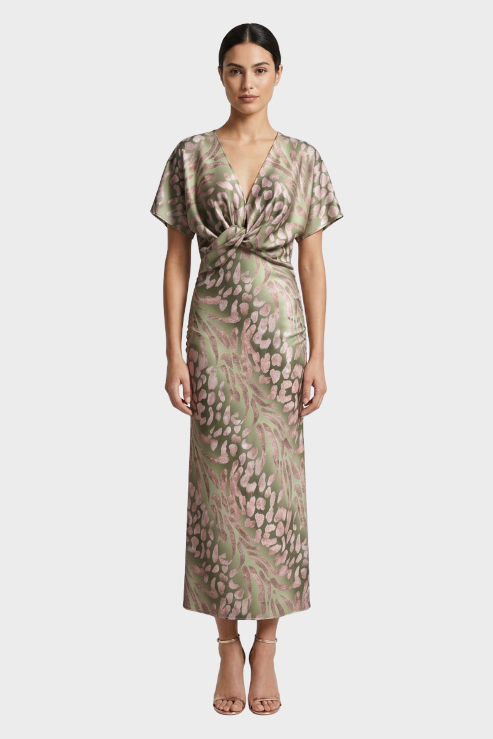 Women's Twist-Front Maxi | Deep V