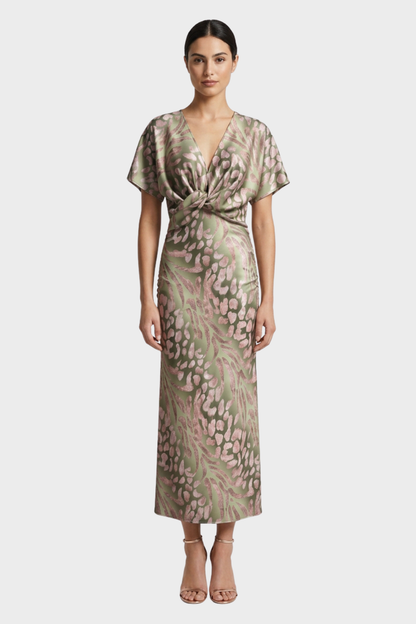Women's Twist-Front Maxi | Deep V