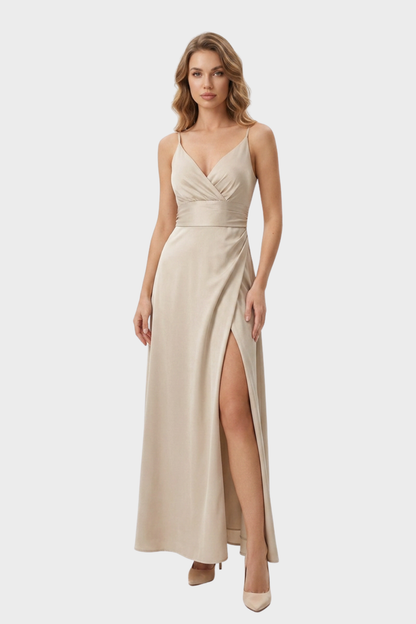 Women's Slip Maxi Dress | V-Neck