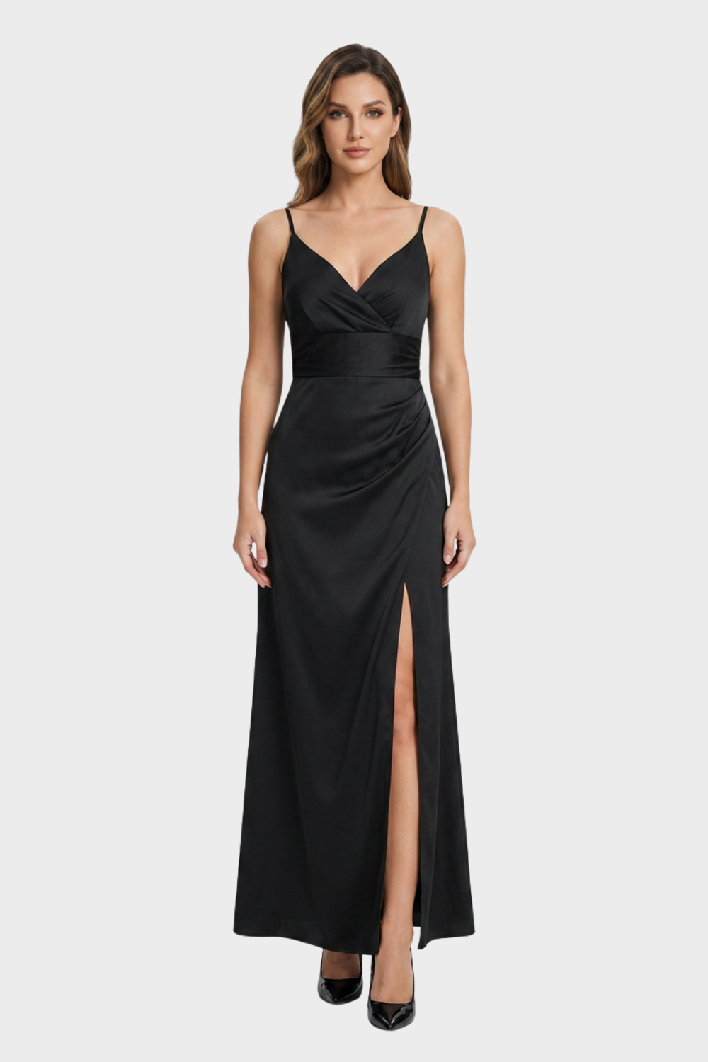 Women's Slip Maxi Dress | V-Neck