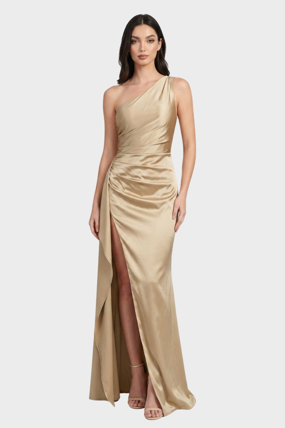 Women's One-Shoulder Maxi | Slit