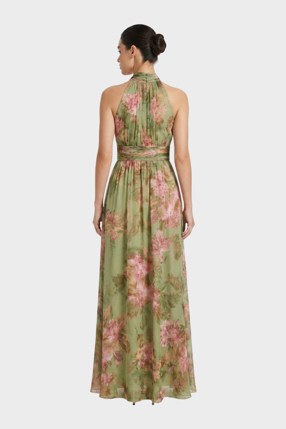 Women's Floral Halter Maxi | Chiffon