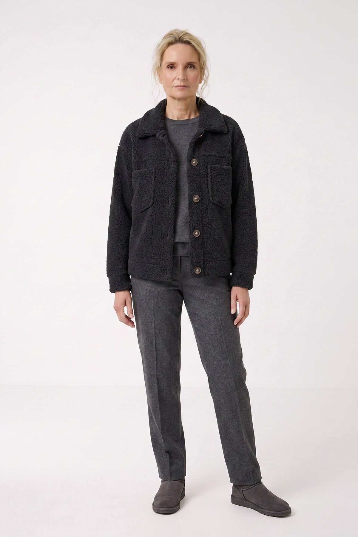 Women's Structured Jacket | Button-Front