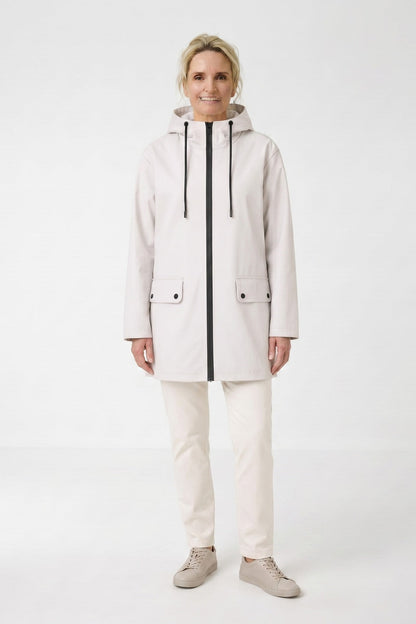 Women's Hooded Rain Jacket | Zip Front