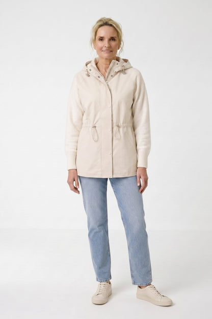 Women's Hooded Rain Jacket | Cinched Waist