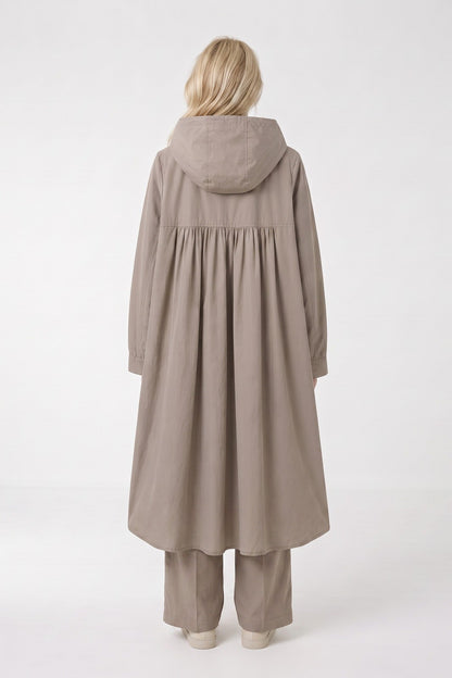 Women's Long Hooded Parka | A-Line Fit