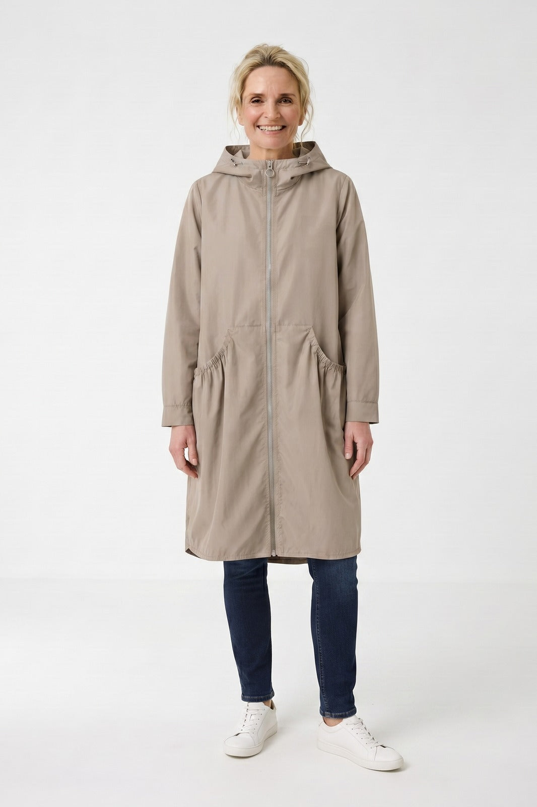 Women's Long Hooded Parka | A-Line Fit