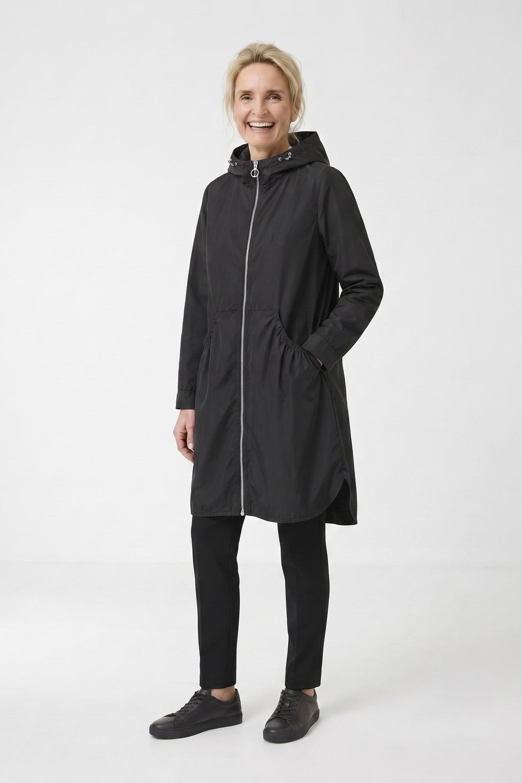 Women's Long Hooded Parka | A-Line Fit