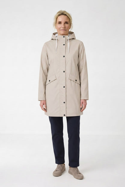 Women's Long Raincoat | Hooded