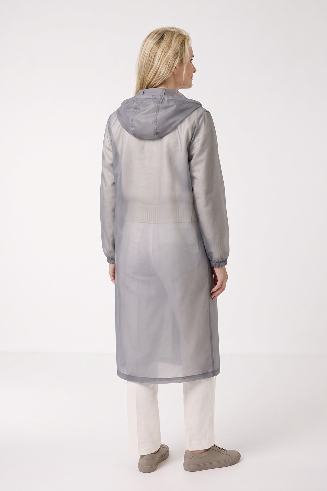 Women's Long Raincoat | Hooded