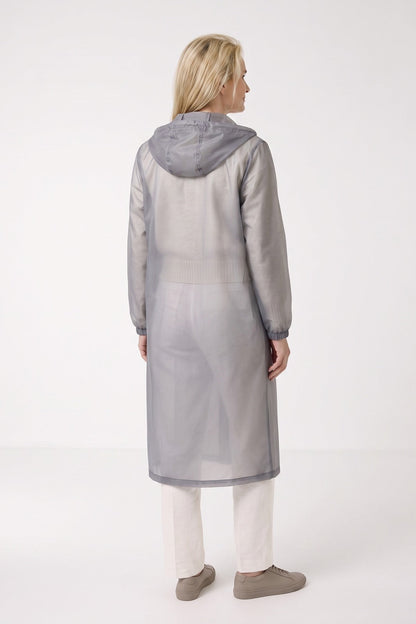 Women's Long Raincoat | Hooded