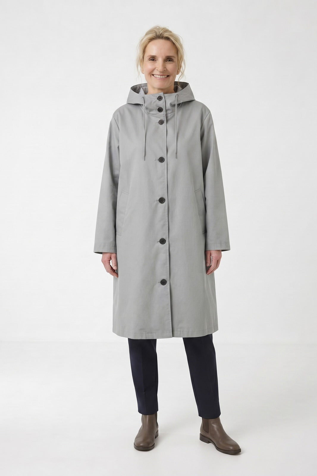 Women's Hooded Coat | A-Line Silhouette