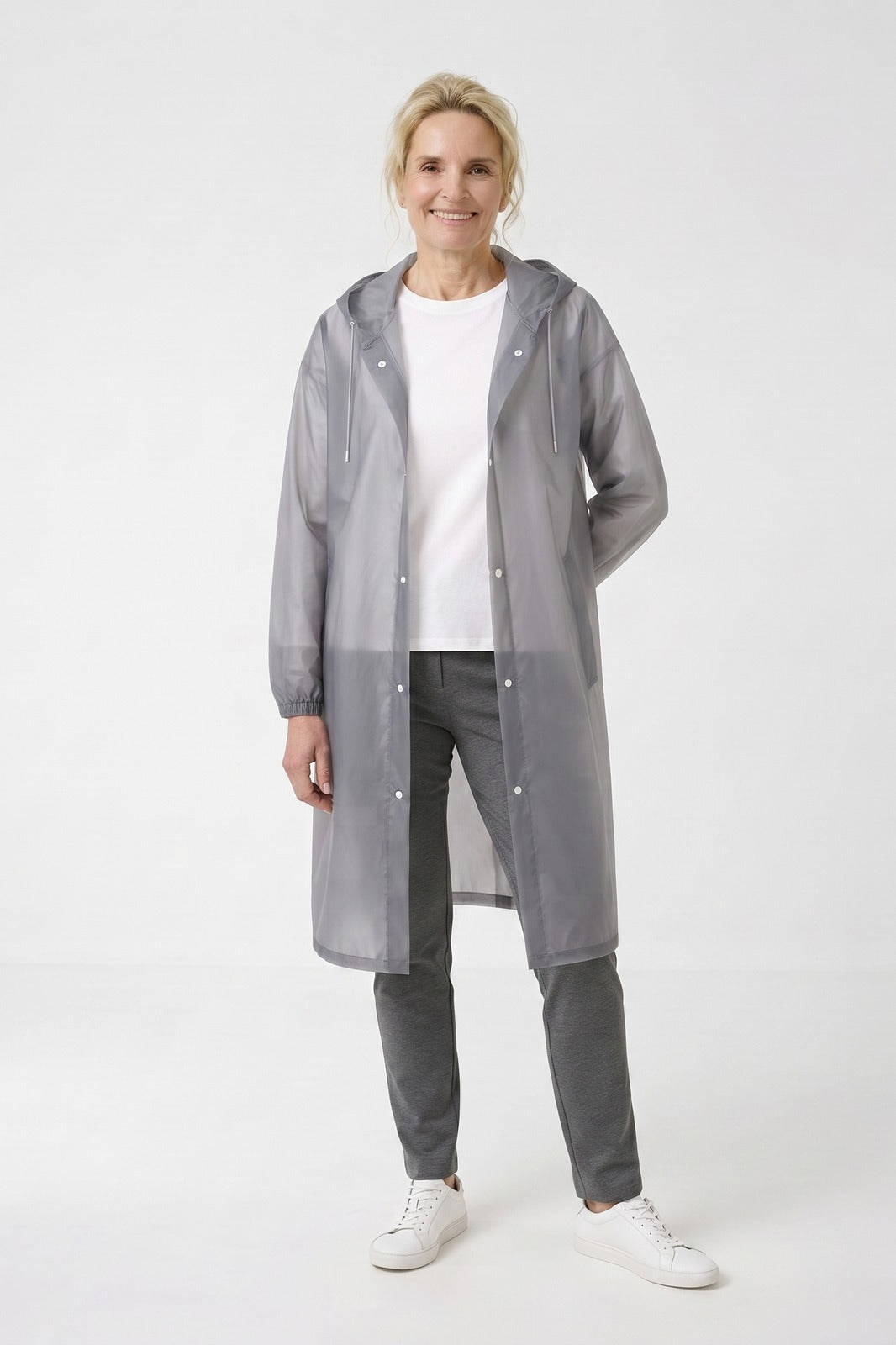 Women's Long Raincoat | Hooded