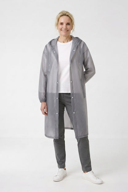 Women's Long Raincoat | Hooded