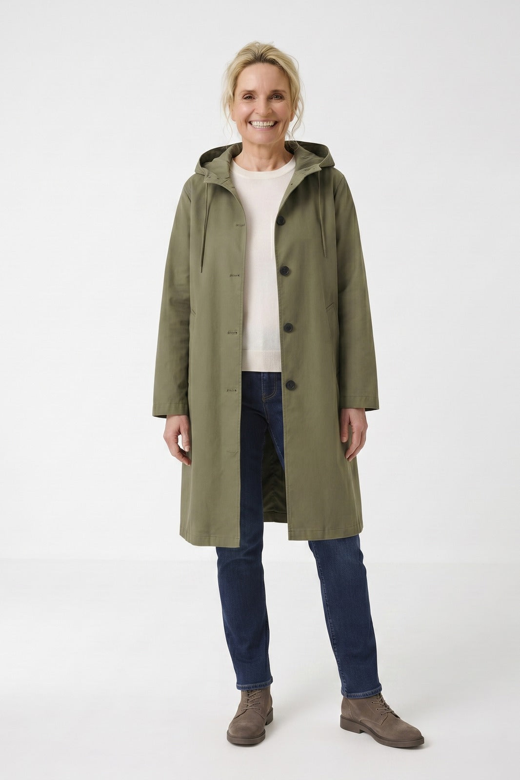 Women's Hooded Coat | A-Line Silhouette