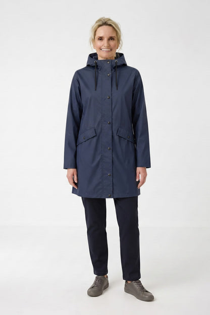 Women's Long Raincoat | Hooded