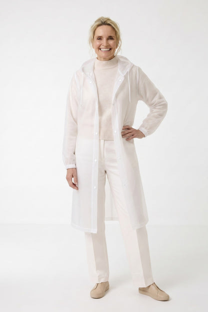 Women's Long Raincoat | Hooded