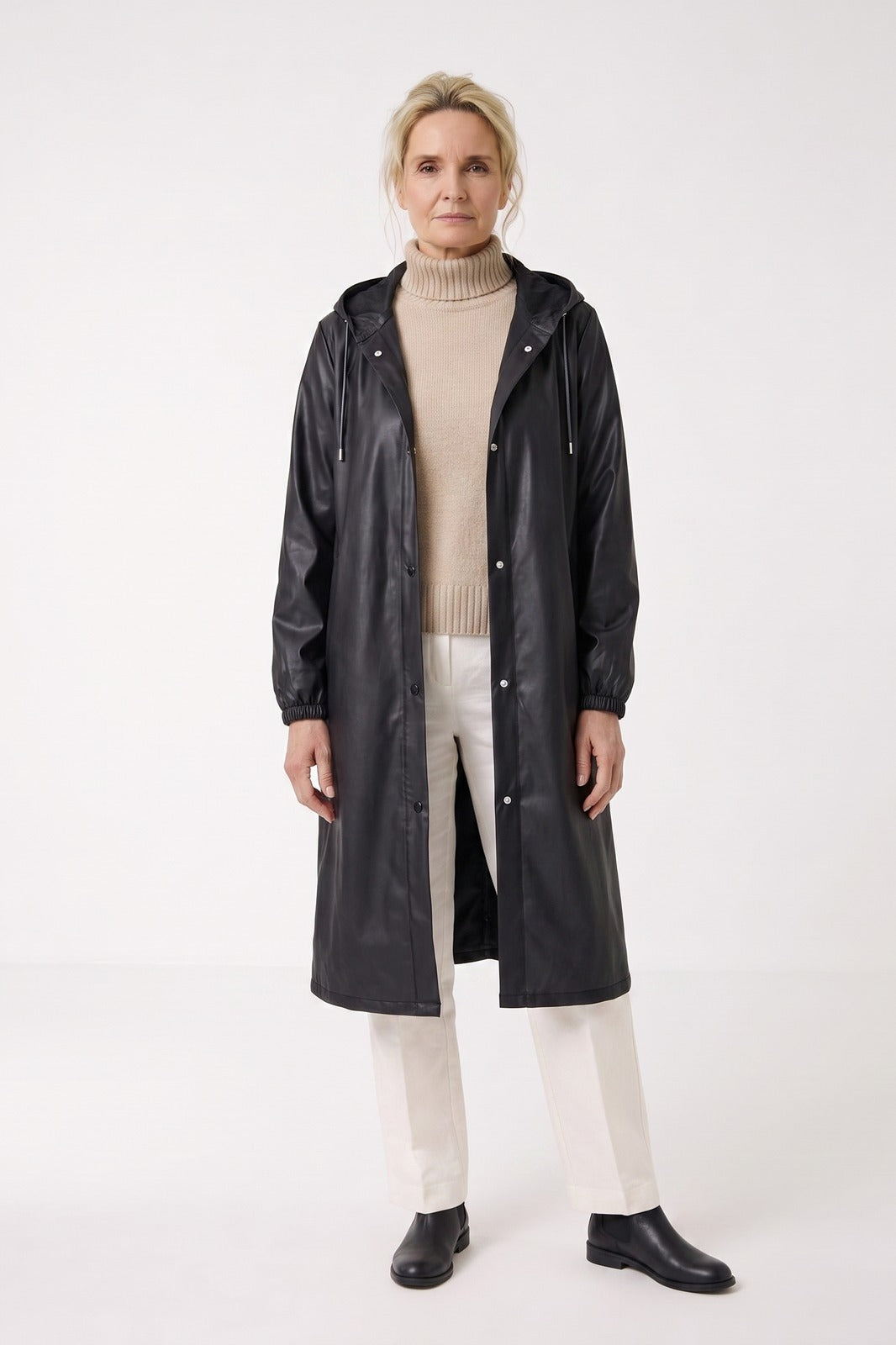 Women's Long Raincoat | Hooded