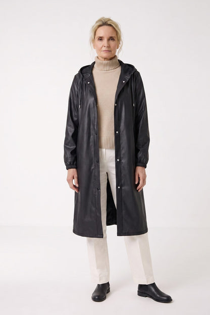 Women's Long Raincoat | Hooded
