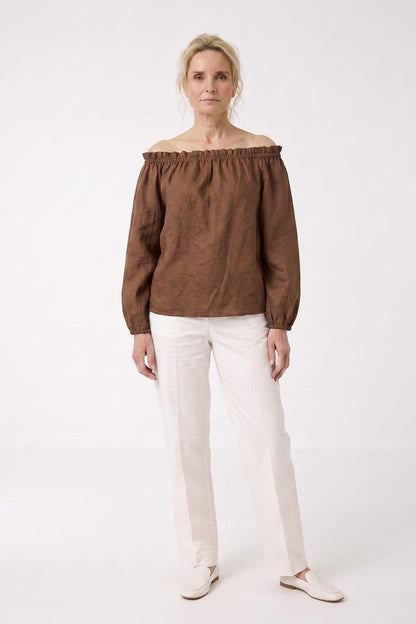 Women's Off-Shoulder Blouse | Long Sleeves