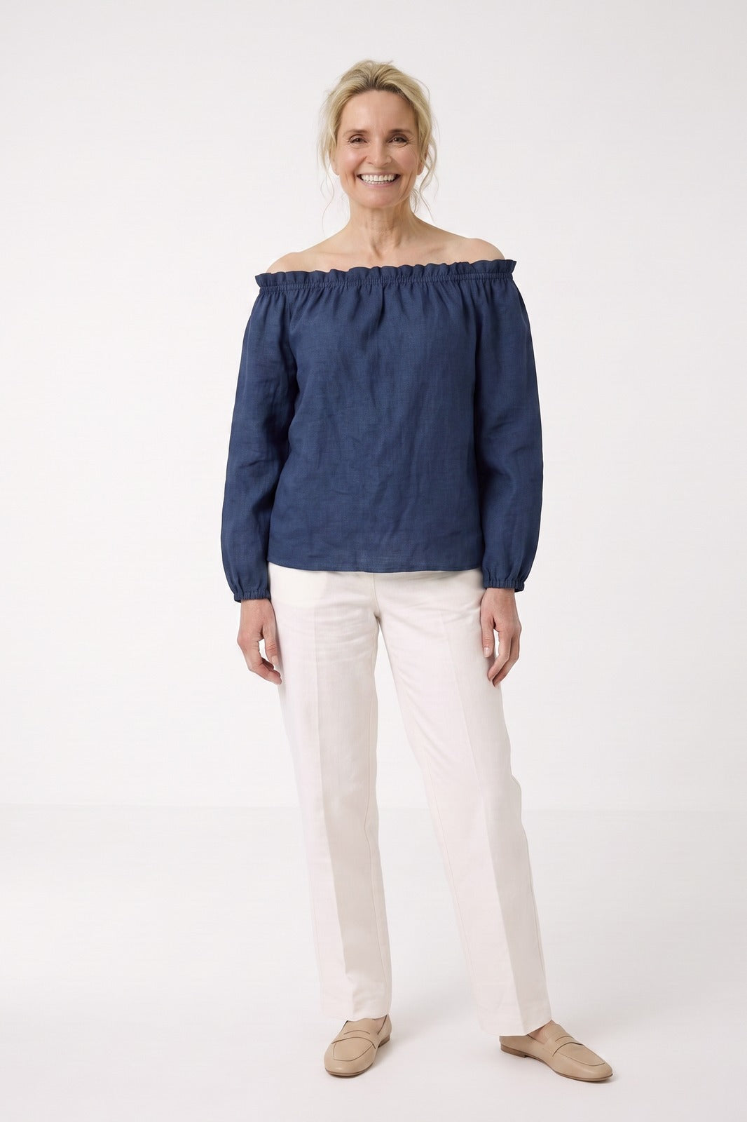 Women's Off-Shoulder Blouse | Long Sleeves
