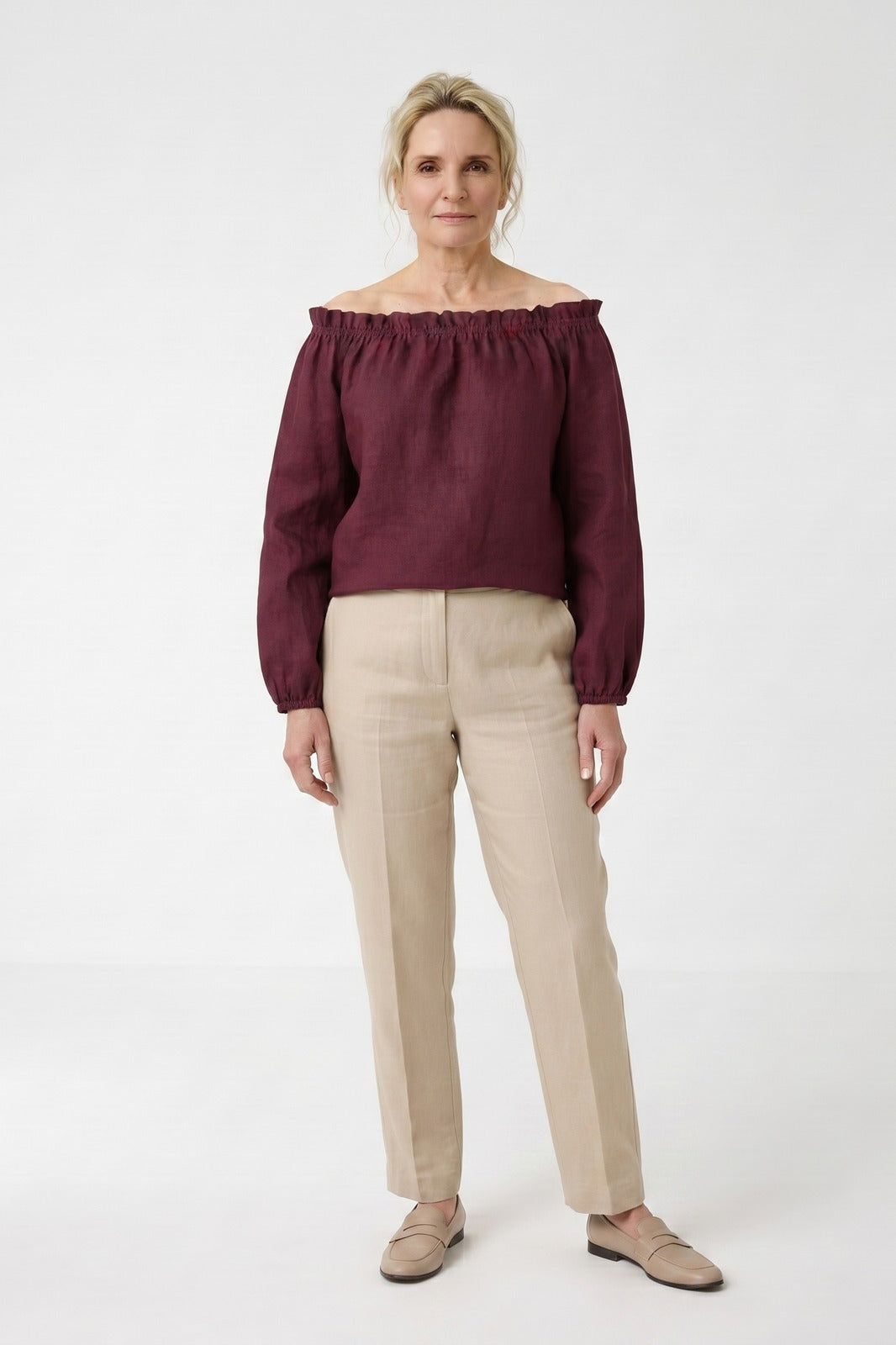 Women's Off-Shoulder Blouse | Long Sleeves