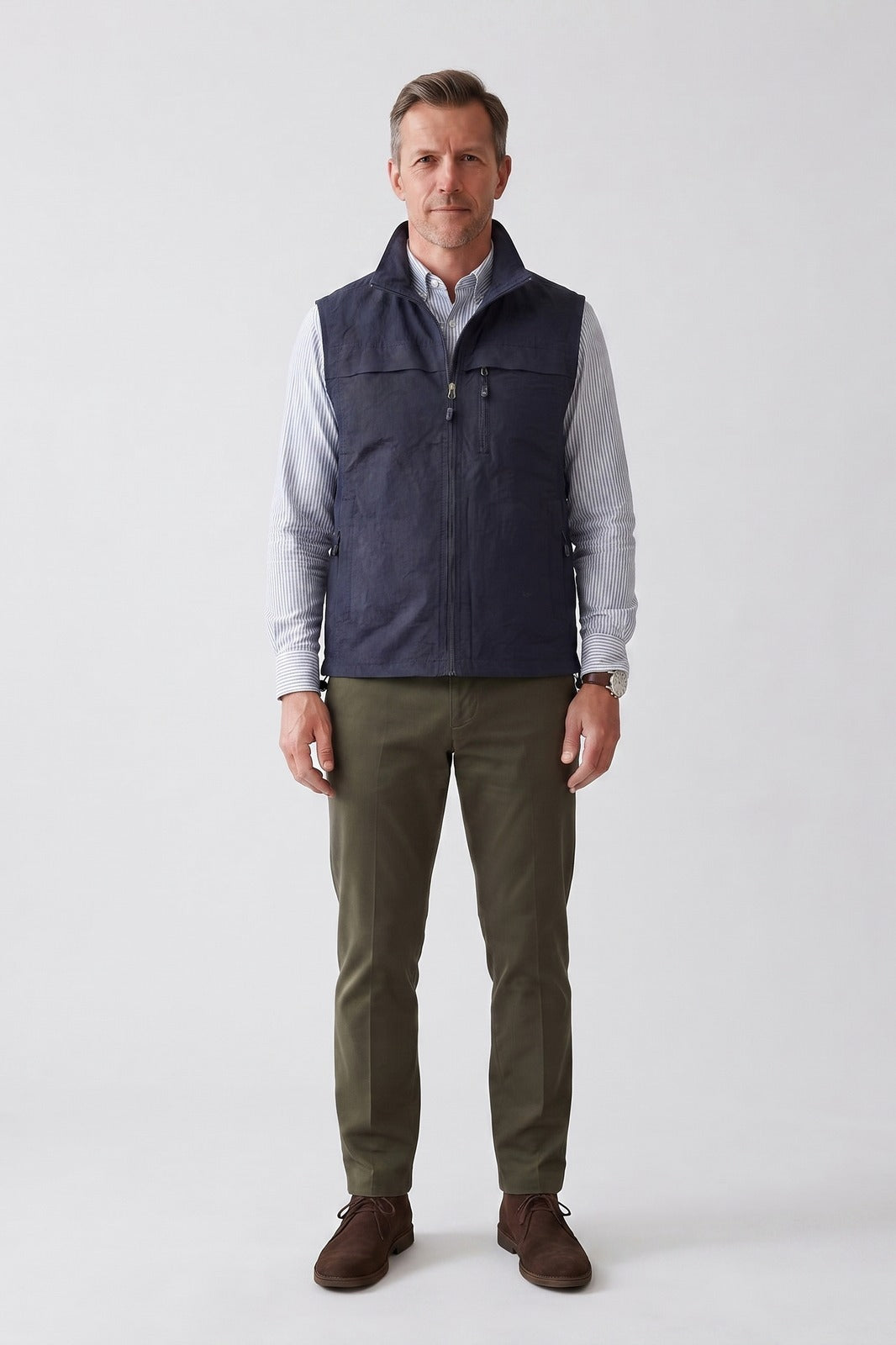 Men's Utility Vest | Stand Collar