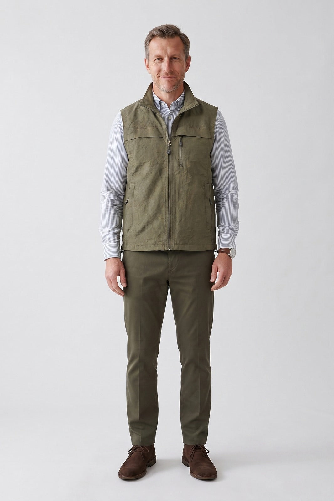Men's Utility Vest | Stand Collar