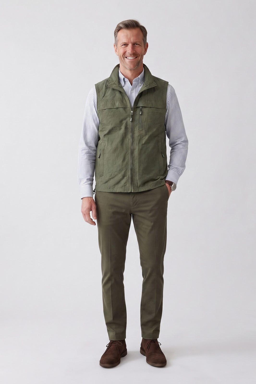 Men's Utility Vest | Stand Collar