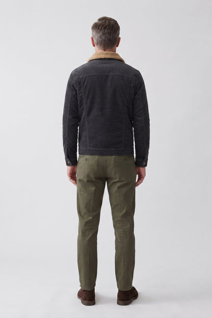 Men's Contrast Collar Jacket | Casual