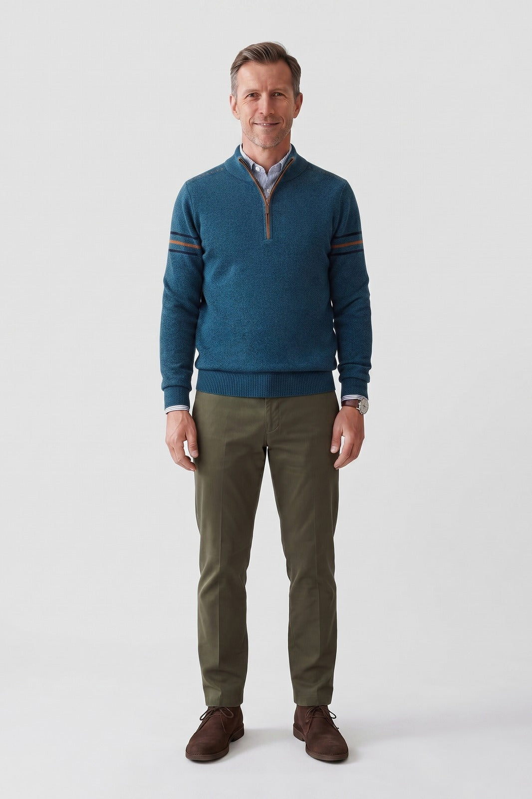 Men's Quarter-Zip Sweater | Stand Collar