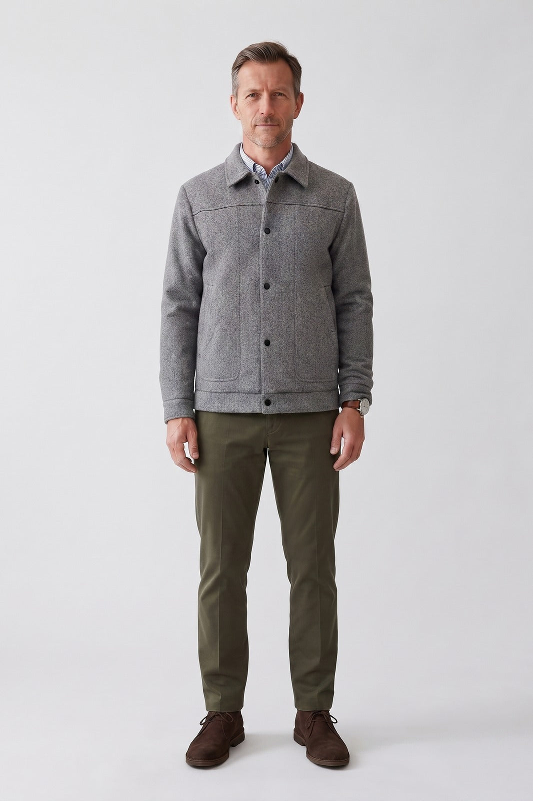 Men's Trucker Jacket | Shirt Collar