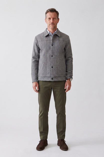 Men's Trucker Jacket | Shirt Collar