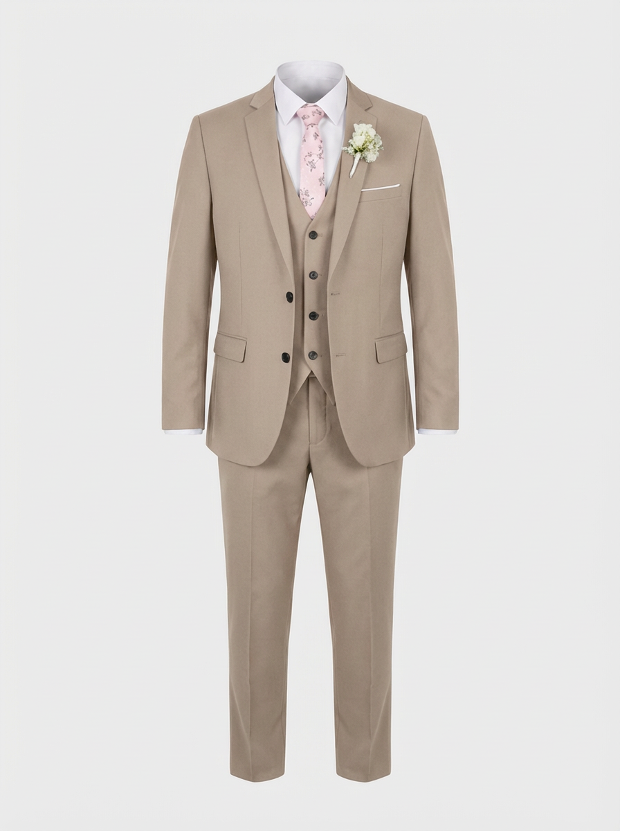 Men's 3-Piece Suit with Waistcoat