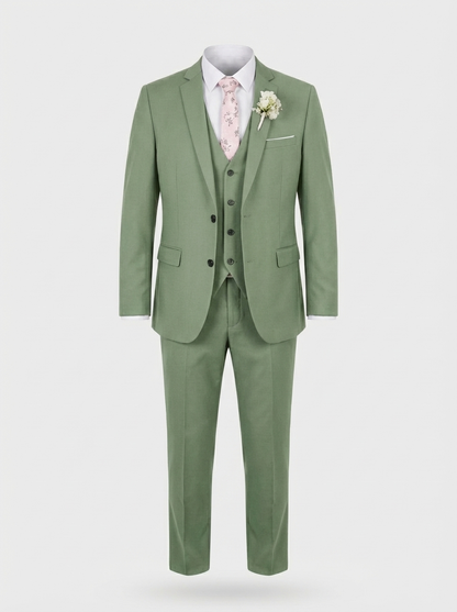 Men's 3-Piece Suit with Waistcoat