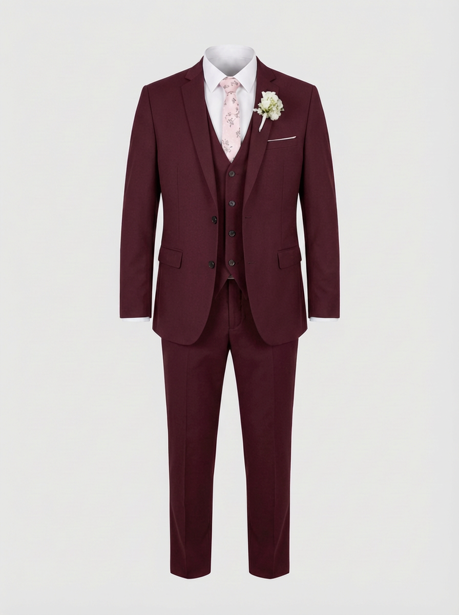 Men's 3-Piece Suit with Waistcoat