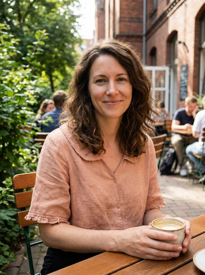 Women's Short Sleeve Blouse with Button Placket