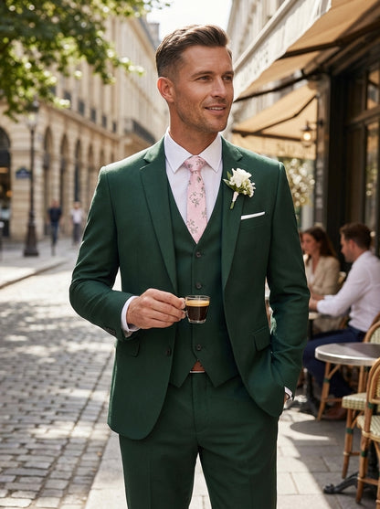 Men's 3-Piece Suit with Waistcoat