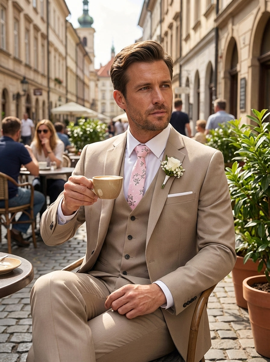 Men's 3-Piece Suit with Waistcoat