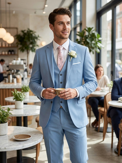 Men's 3-Piece Suit with Waistcoat