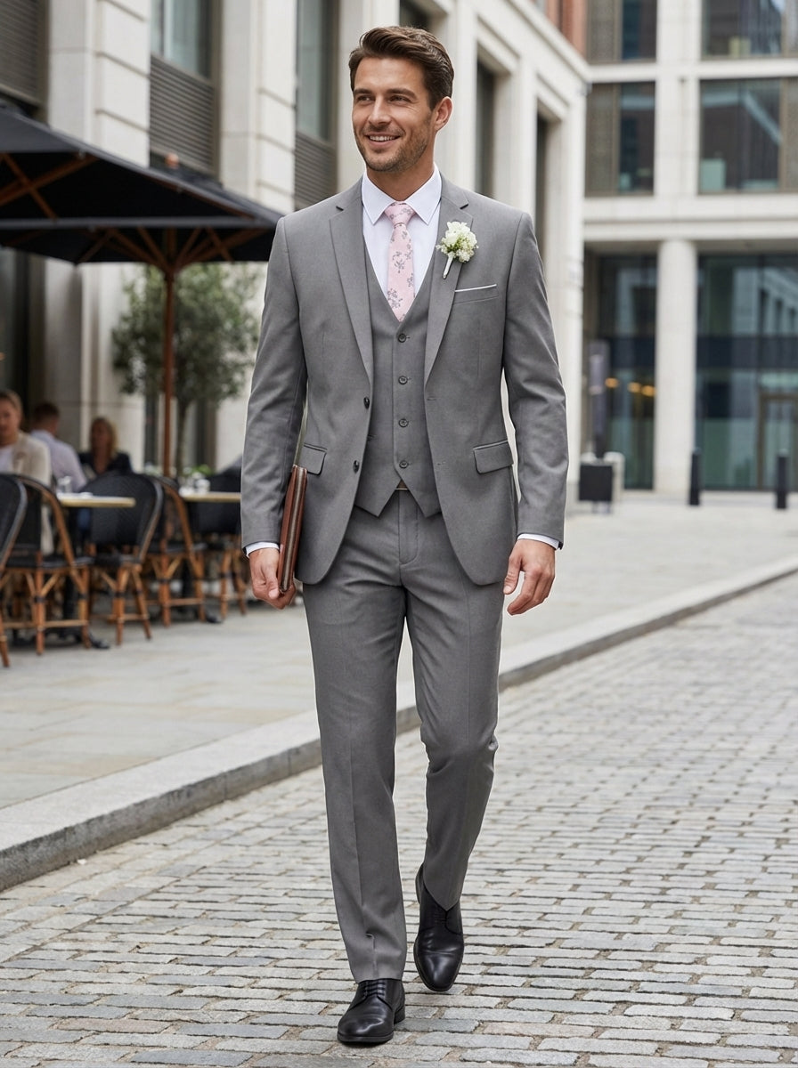 Men's 3-Piece Suit with Waistcoat